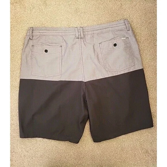 O'Neill Slit Time Shorts Mens 40 Gray Colorblock 100% Cotton Casual Summer USA - Picture 3 of 10